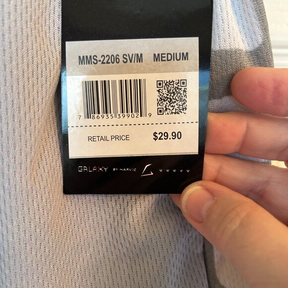 Galaxy by Harvic Men's Shorts - Silver - Size M - NWT - Picture 3 of 9